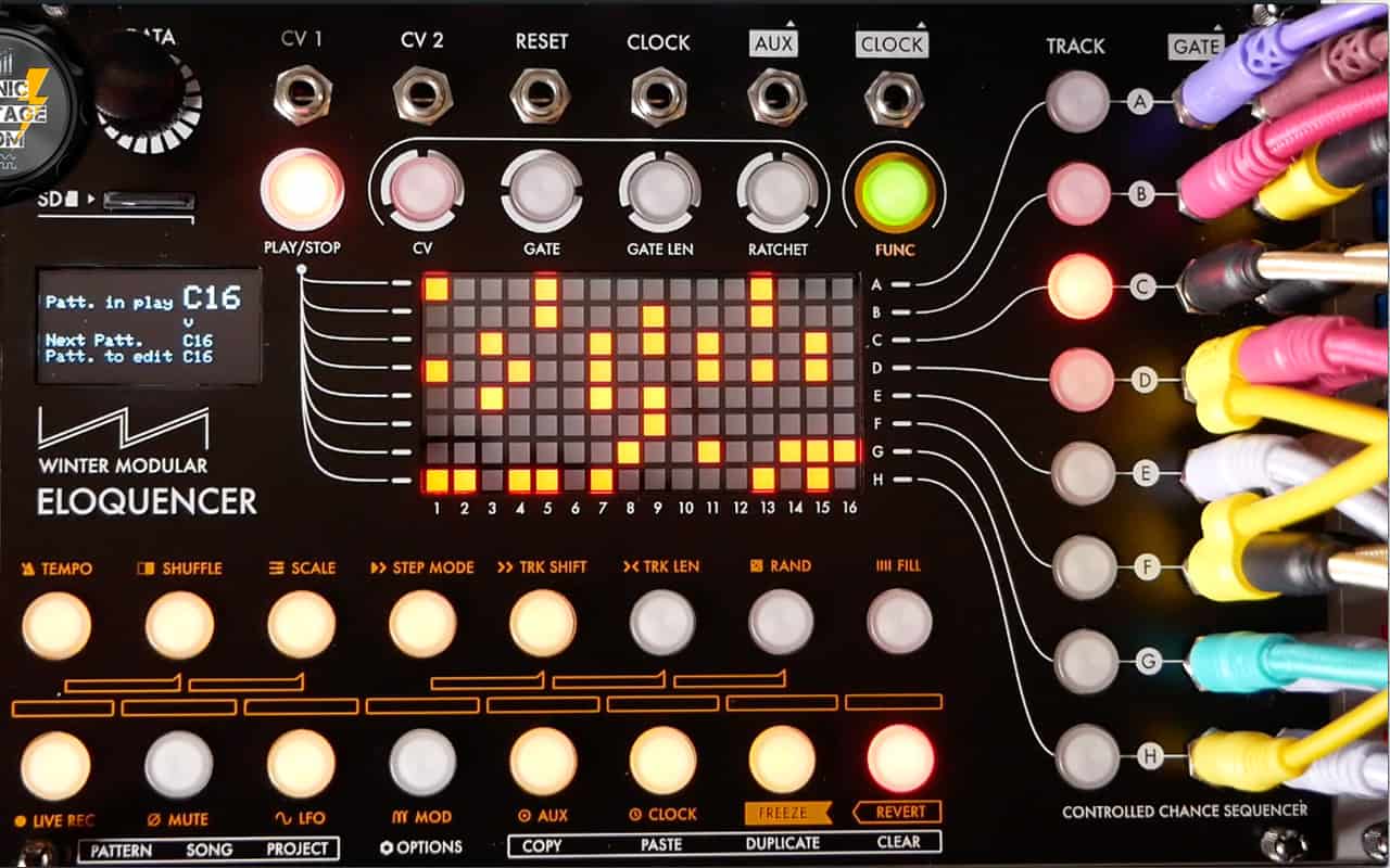 Eloquencer Modular Eurorack Sequencer Front Panel